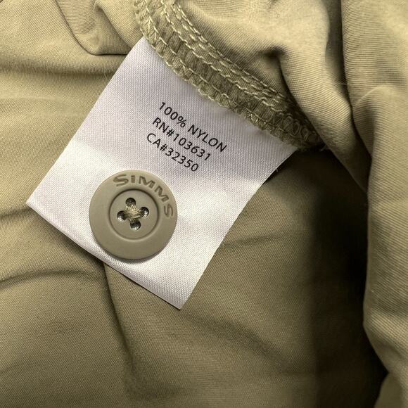 Simms Fishing Pants Mens XXL Tan Beige Convertible Nylon Straight Outdoor Casual - Picture 8 of 11